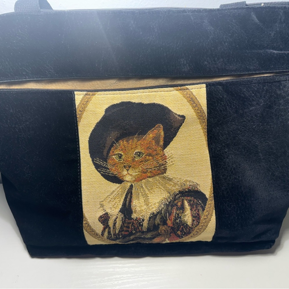 Black Cat Portrait Tote Bag